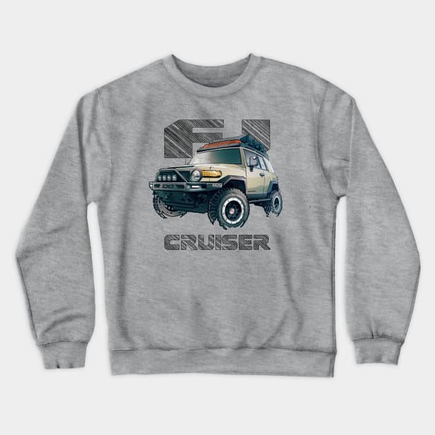 FJ Cruiser (XJ10) – Sandstorm Crewneck Sweatshirt by robert1117